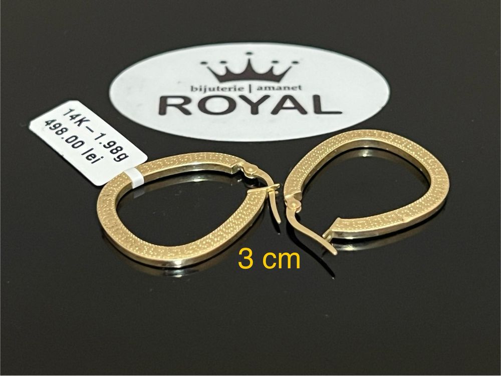 Bijuteria Royal CB : Cercei dama aur 14k 1,98 grame