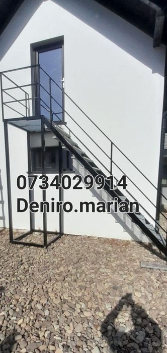 Scări metalice zincate