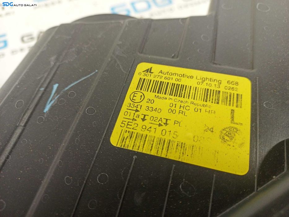 Far Stanga FARA Xenon Skoda Octavia 3 2013 - 2017 Cod 5E2941015 [L1077]