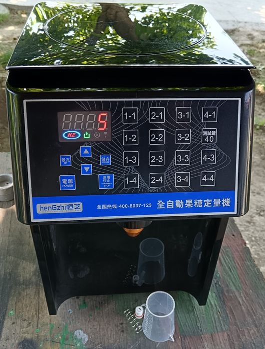 Dozator automat, mașina pt dozare fructoza/sirop, bublee tee