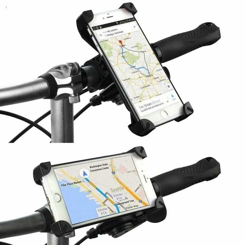 Стойка за телефон смартфон за колело велосипед автомобил и помпа Дънло
