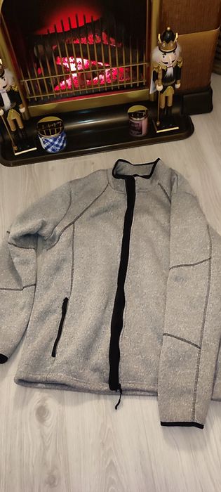 Cardigan fleece, Livergy, gri antracit, mărime XL, nou