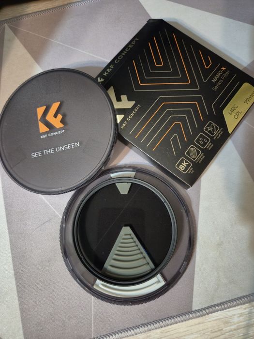 Продаю CPL светофильтр K&F Concept 77 мм