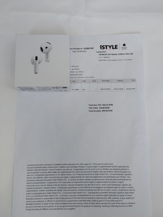 AirPods 4 (ANC) - Noi - Cadoul Ideal - Urgent