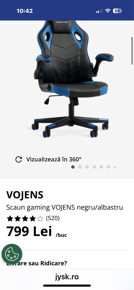 Vand scaun de gaming