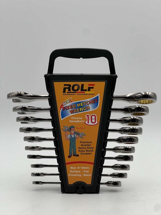 Набор ключей комбинированных 8-19 мм 10 предметов ROLF TOP-10PCS