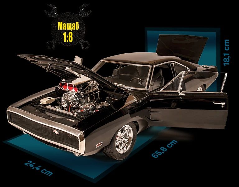 DeAgostini Dodge Charger 1:8 до актуален брой