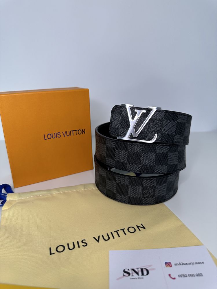 Curea Louis Vuitton piele canvas 100% cutie inclusă