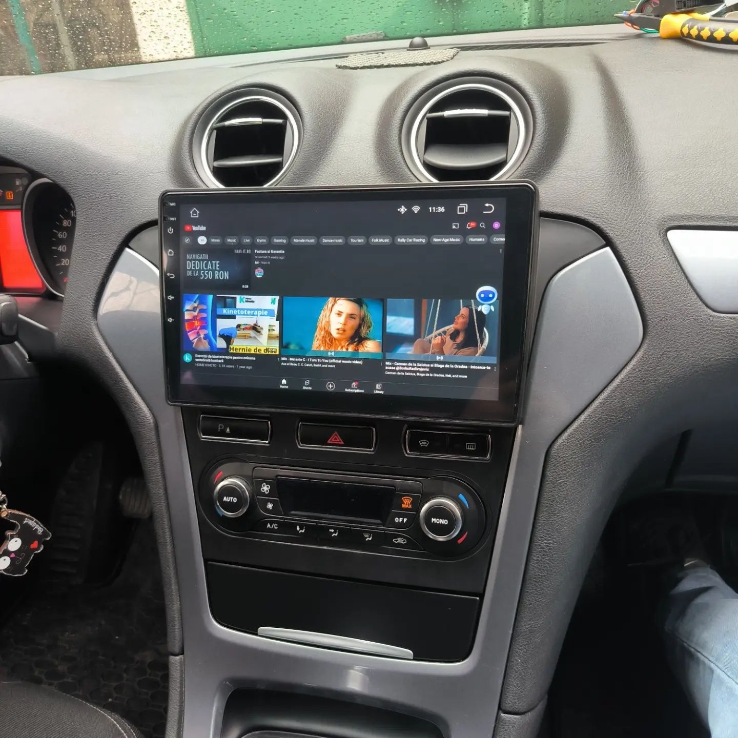 Navigatie Android Ford Mondeo Waze YouTube GPS USB