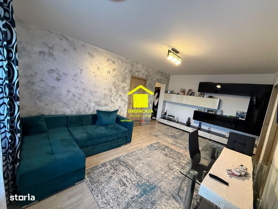 Apartament 2 camere, 45mp, 2 balcoane, Apahida, zona Republicii