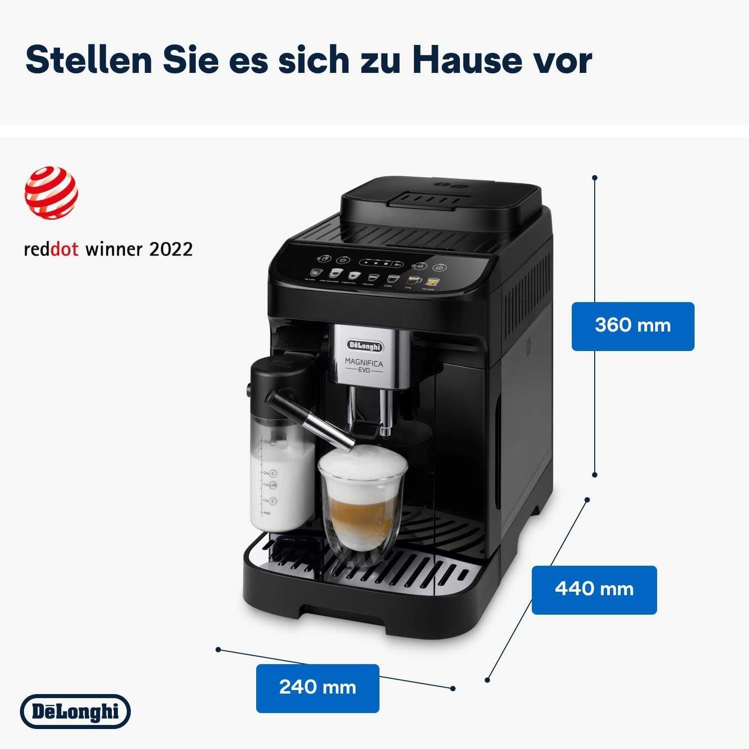 Кафеавтомат Delonghi Magnifica EVO LatteCrema ECAM292.81.B Bean-to-cup