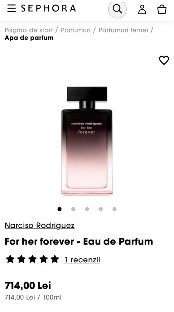 Parfum Narciso rodriguez for her forever