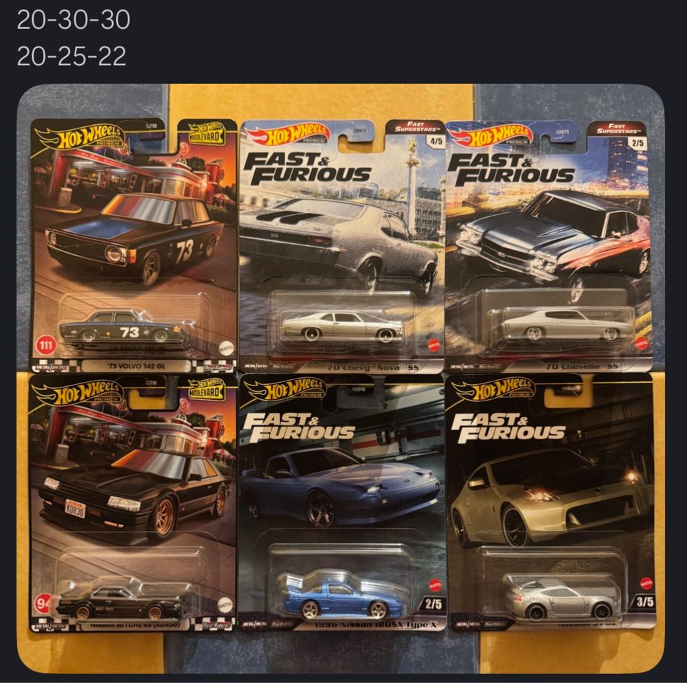 Hot wheels колички premium / mainline
