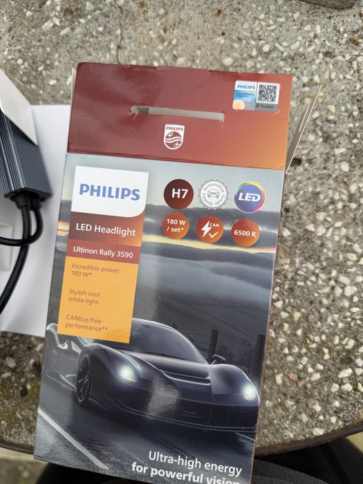 bec Led philips h7 180w nou auto