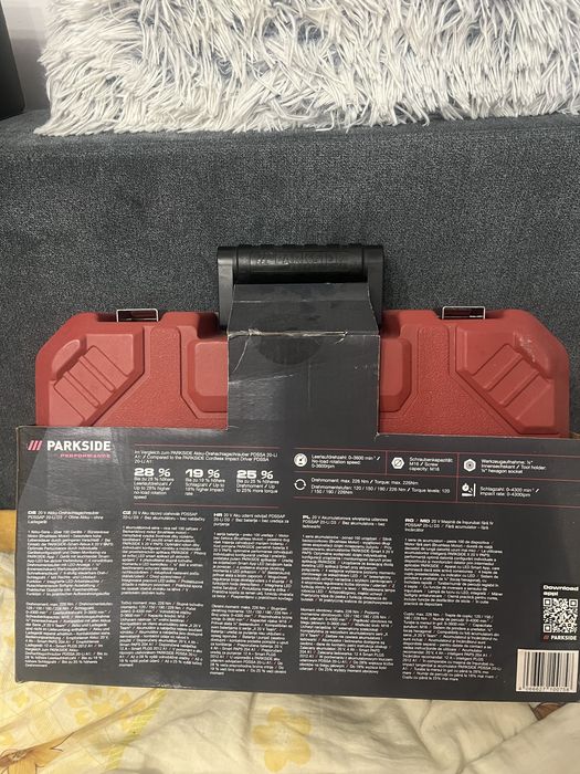 Masina de insurubat fara fir Parkside 20V NOU