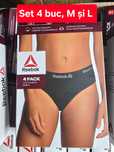 Set 4 buc chiloți dama REEBOK original, sigilat / oferta