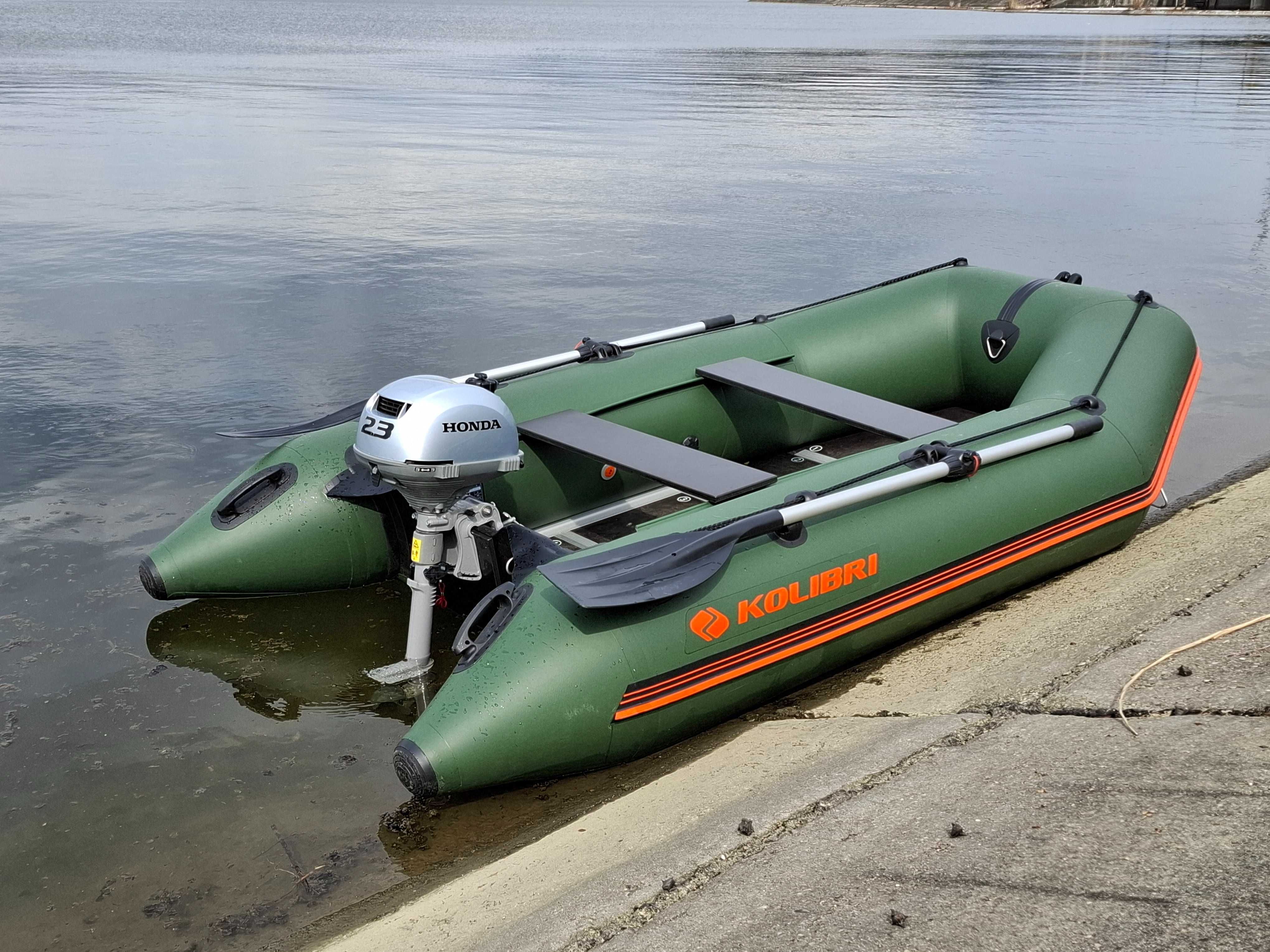 Barca gonflabila Kolibri+motor barca Honda BF2.3cizma scurta 2.3 CP 4T
