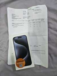 Iphone 15 Pro 5G Blue Titanium 256Gb NOU Sigilat Factură 2ANI GARANȚIE