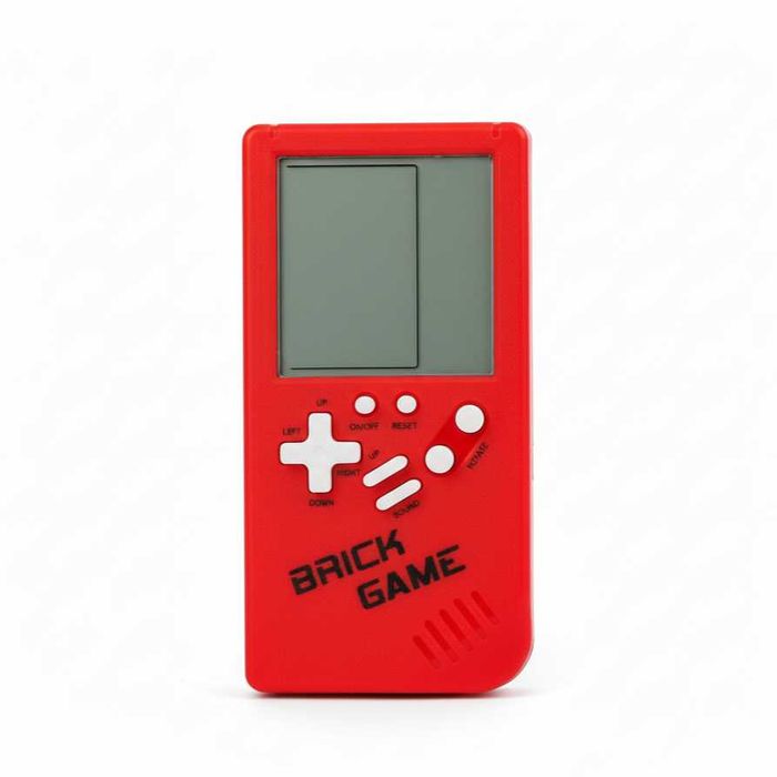 Joc retro portabil Tetris cu 23 jocuri ecran mare design compact rosu