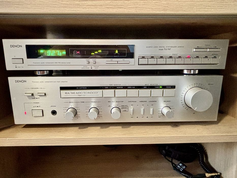 Linie audio HiFi, Denon PMA-737, TU-747, Canton Karat 30, AT-LP60XBT