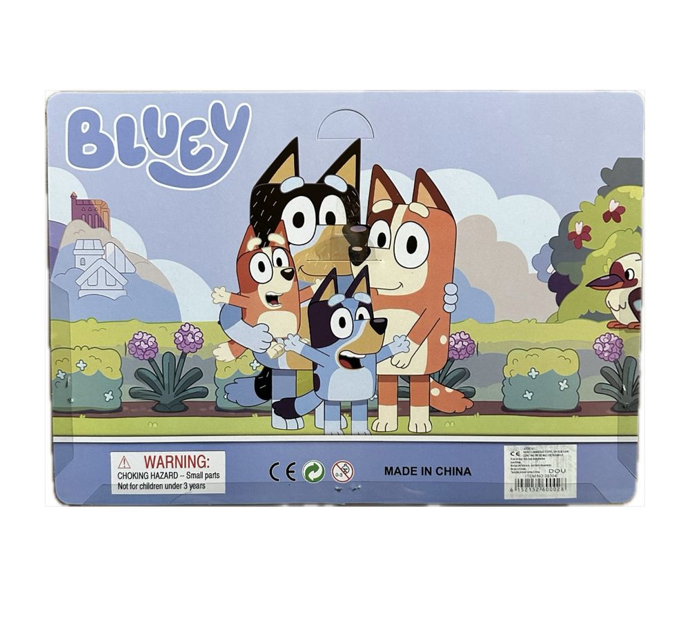 Set cu 6 figurine Bluey si Bingo, Distractie impreuna cu prietenii