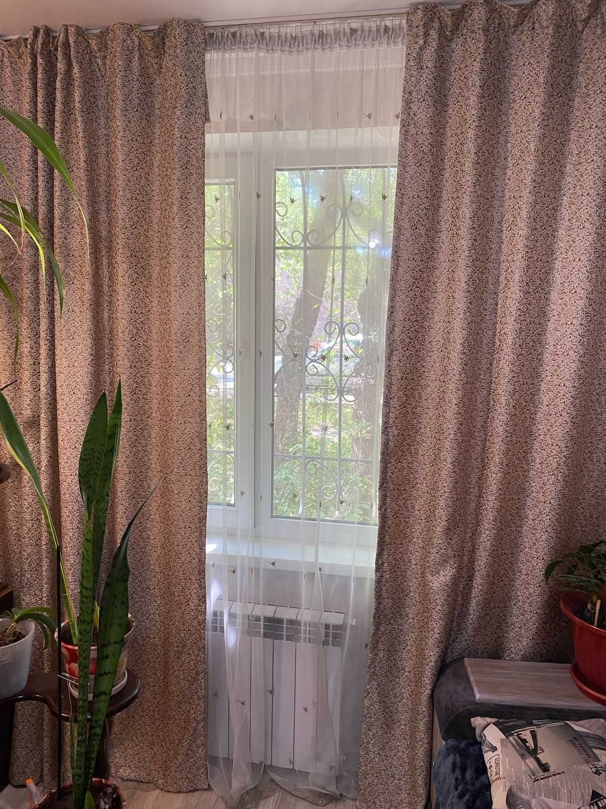 Продам шторы с тюлью
