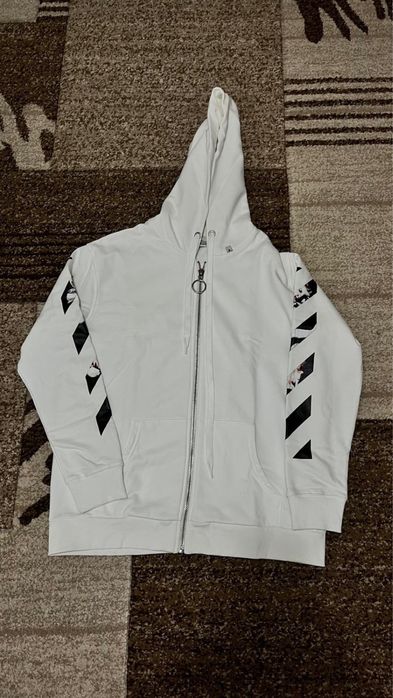 Hanorac Off White Zip
