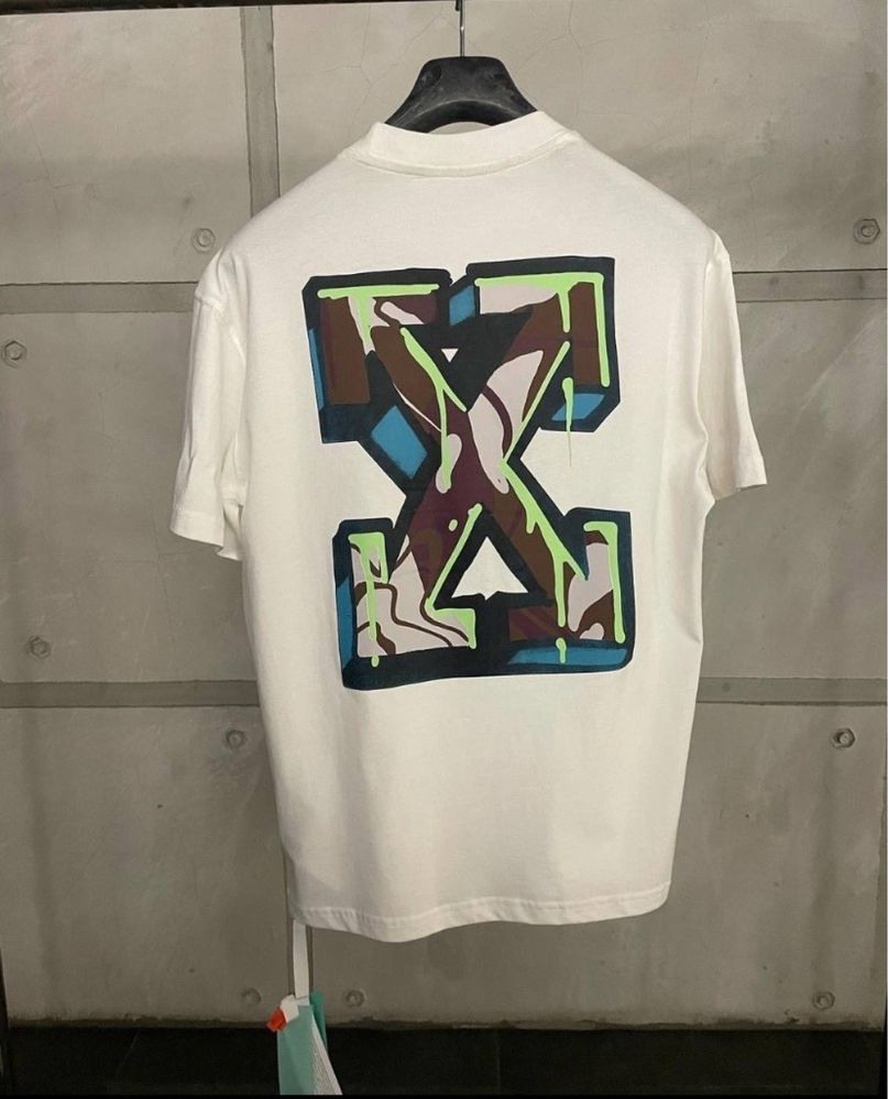 Tricou Off White Arrow print