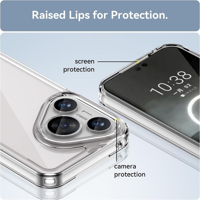 Прозрачен кейс space case за huawei pura 80