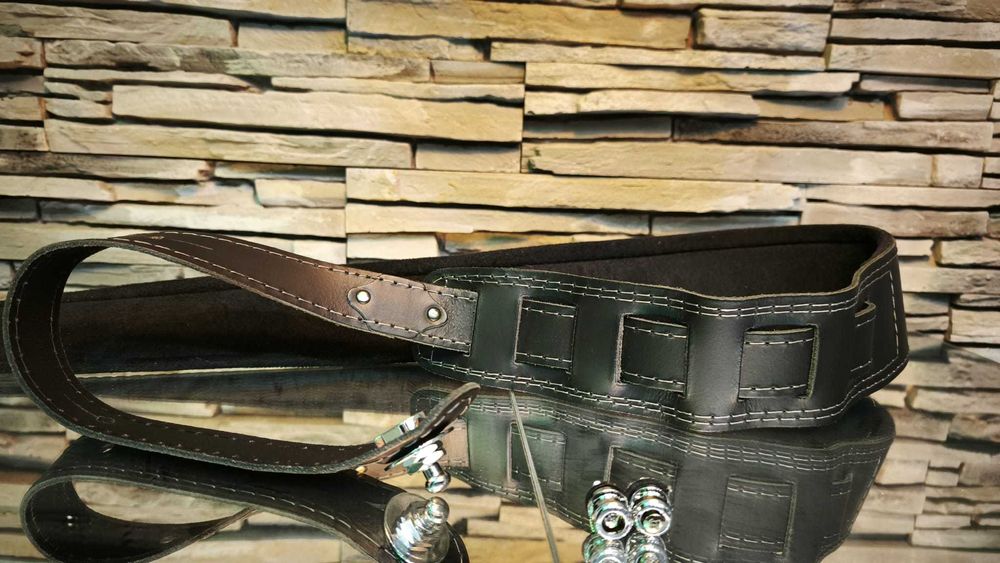 Curea Harley Benton Guitar Strap padded Black + straplock
