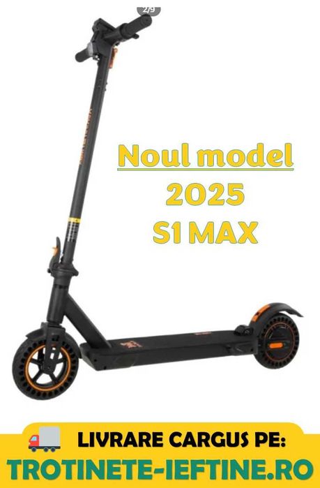 KuKirin S1 Max, 8 Inch, eABS, Stop LED, Greutate 14Kg NOUA