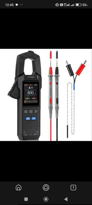 Мультиметр и токовые клещи Fnirsi