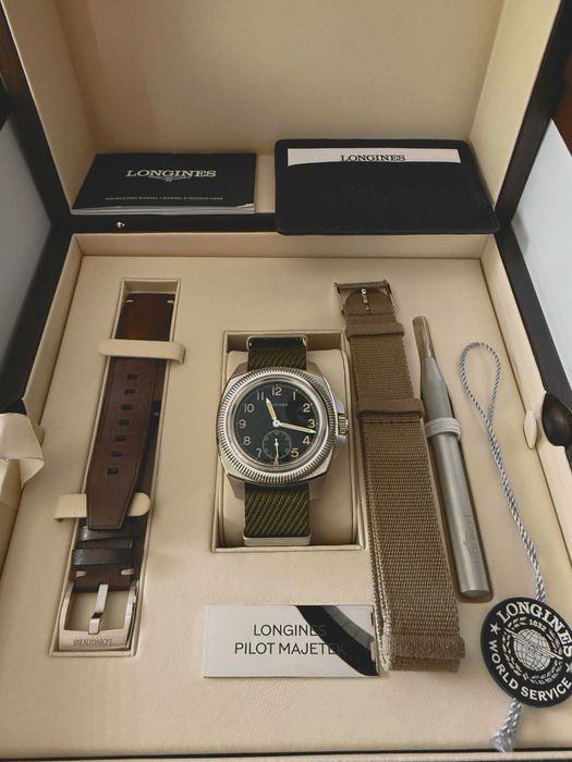 Часовник Longines Pilot Majetek, 43мм, L2.838.4.53.9, Box Edition
