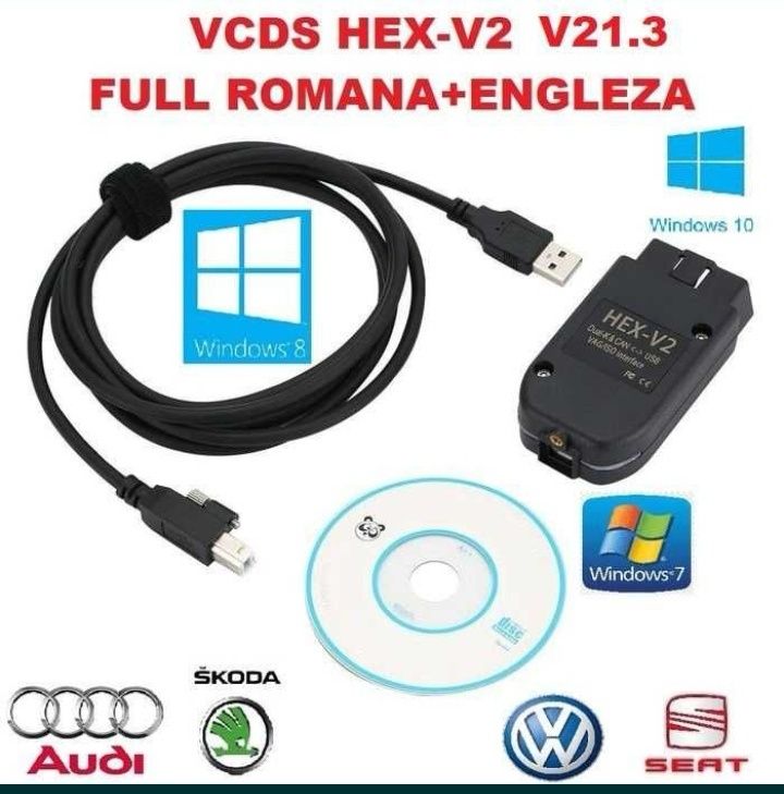 VCDS Hex V2 versiune 23.3.1 Roamana si engleza ATMEGA