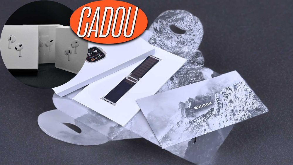 SIGILAT Apple watch 9 45mm Cellular Black NOU + CASTI 3 SERIE VALIDA