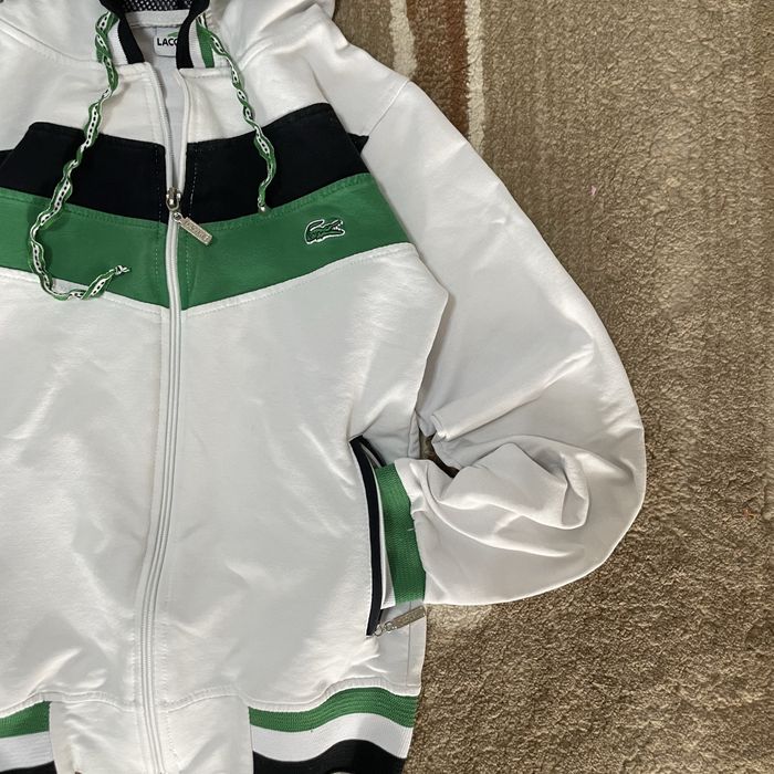 hanorac alb cu fermoar marimea S