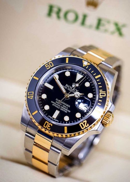 rolex submariner двуцветен