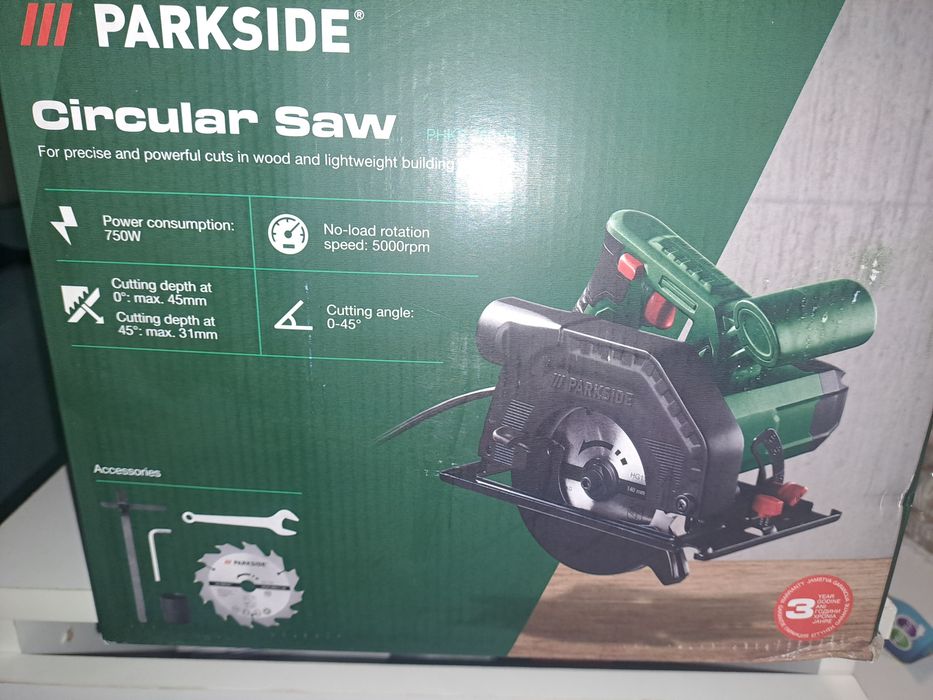 Circular parkside 750w nou