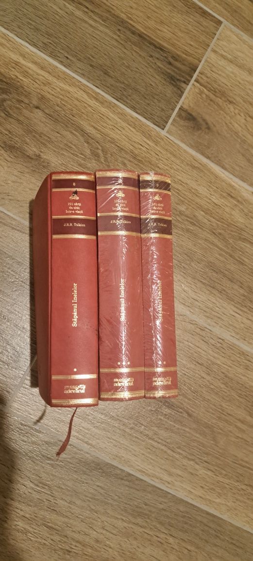 Set cărți Stăpânul Inelelor - Vol. 8, 9 și 10 noi,+1 carte bonus