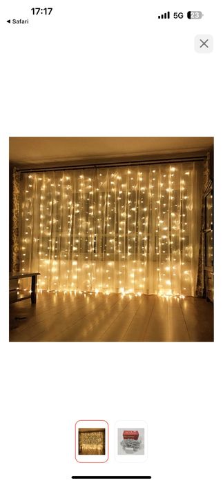 Дождик Водопад Гирлянда Астана 24/7