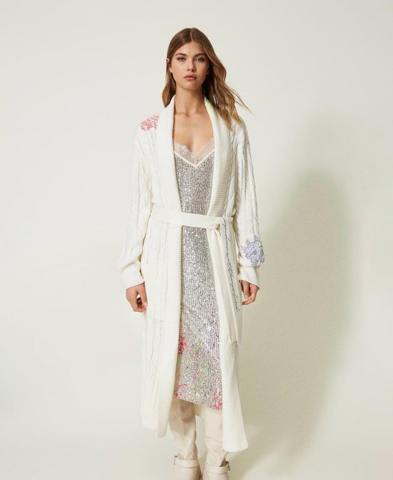 Дълга жилетка Twinset с вълна , размер XS до M, нова с етикет!