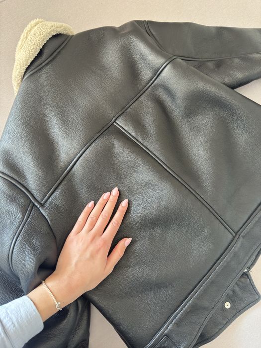 Зимно кожено яке zara