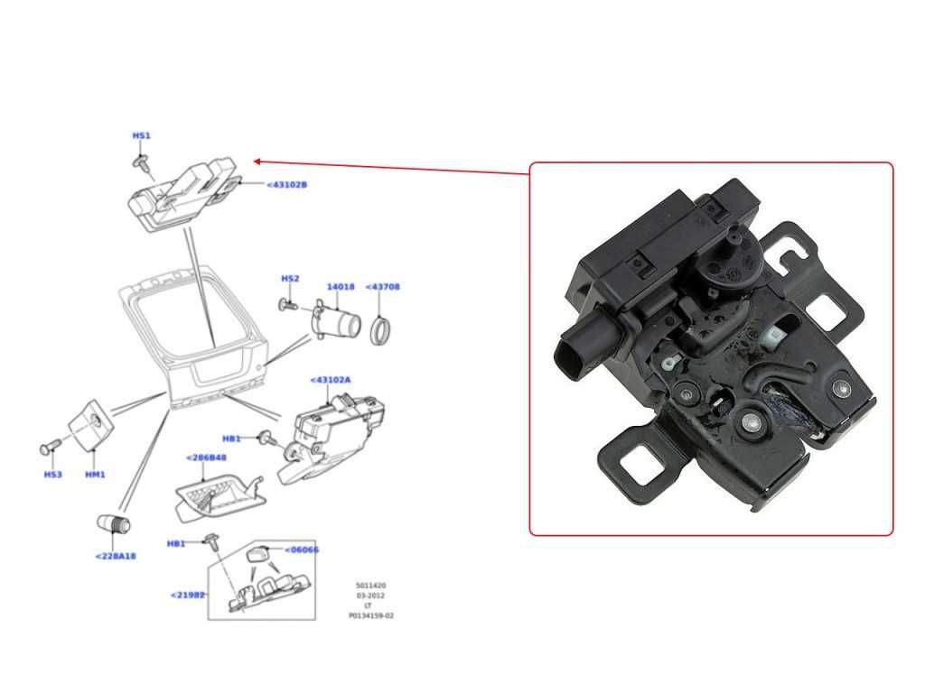 Моторче за заключване на резервоар/багажник за Land Rover, Mini