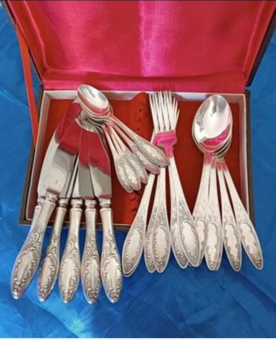 Посуда. Мельхиор. СССР. Вилки и ложки.