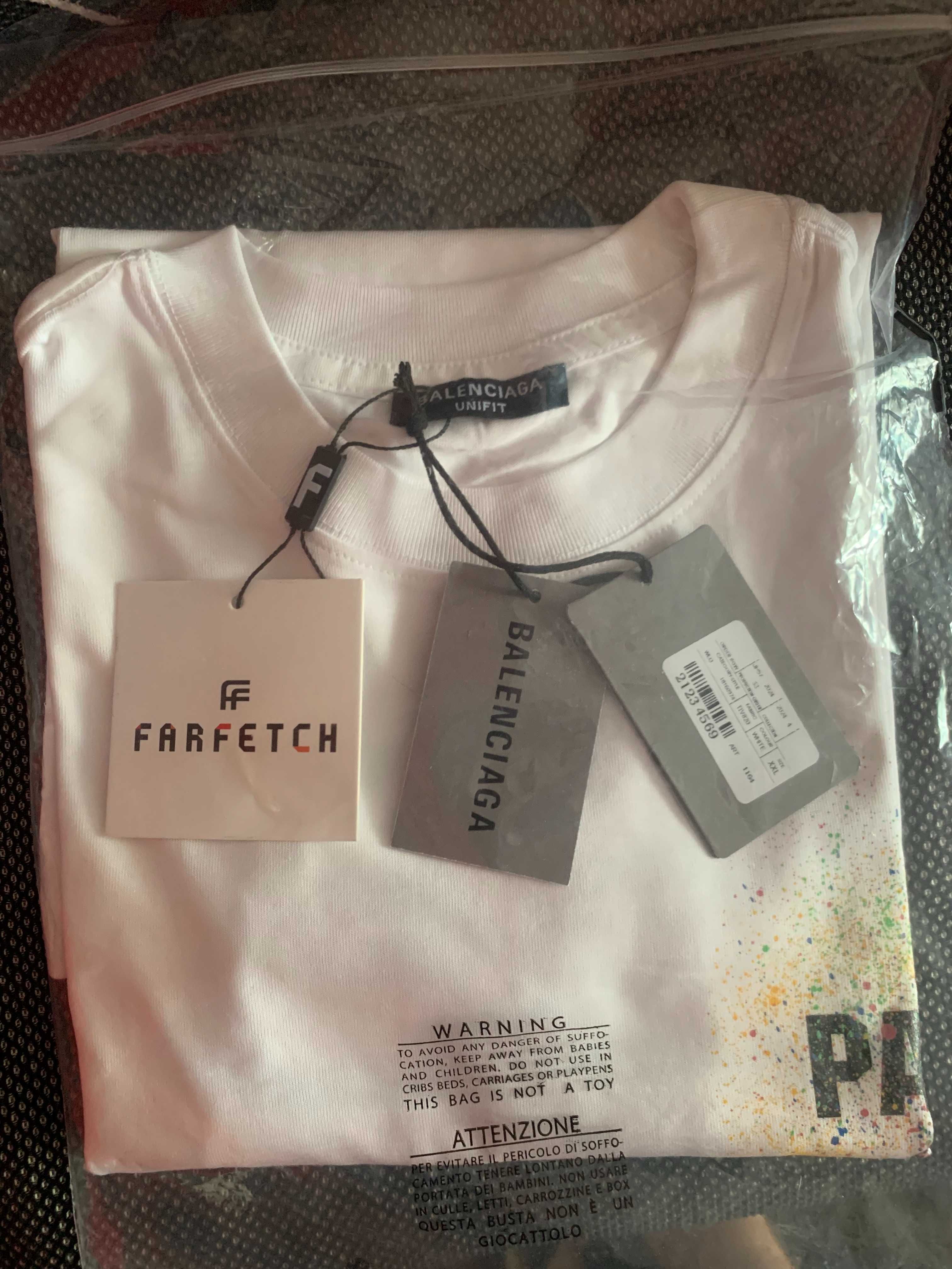 Оригинална тениска Balenciaga Farfetch нова XXL