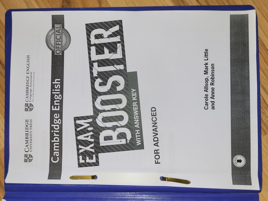 Exam booster advanced - Cambridge