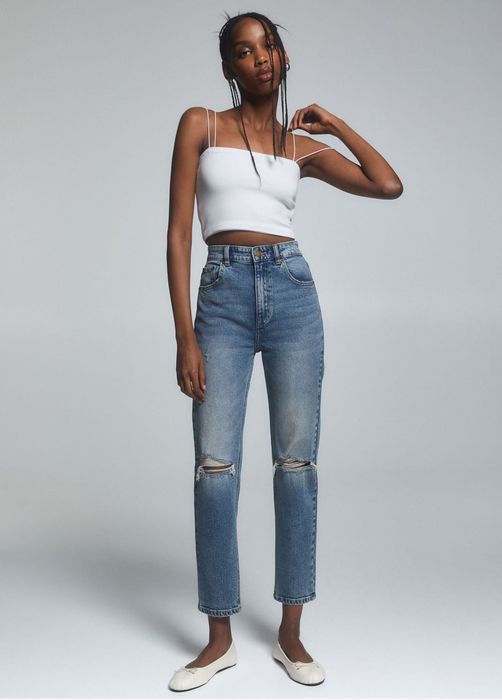Дънки pull&bear дамски
