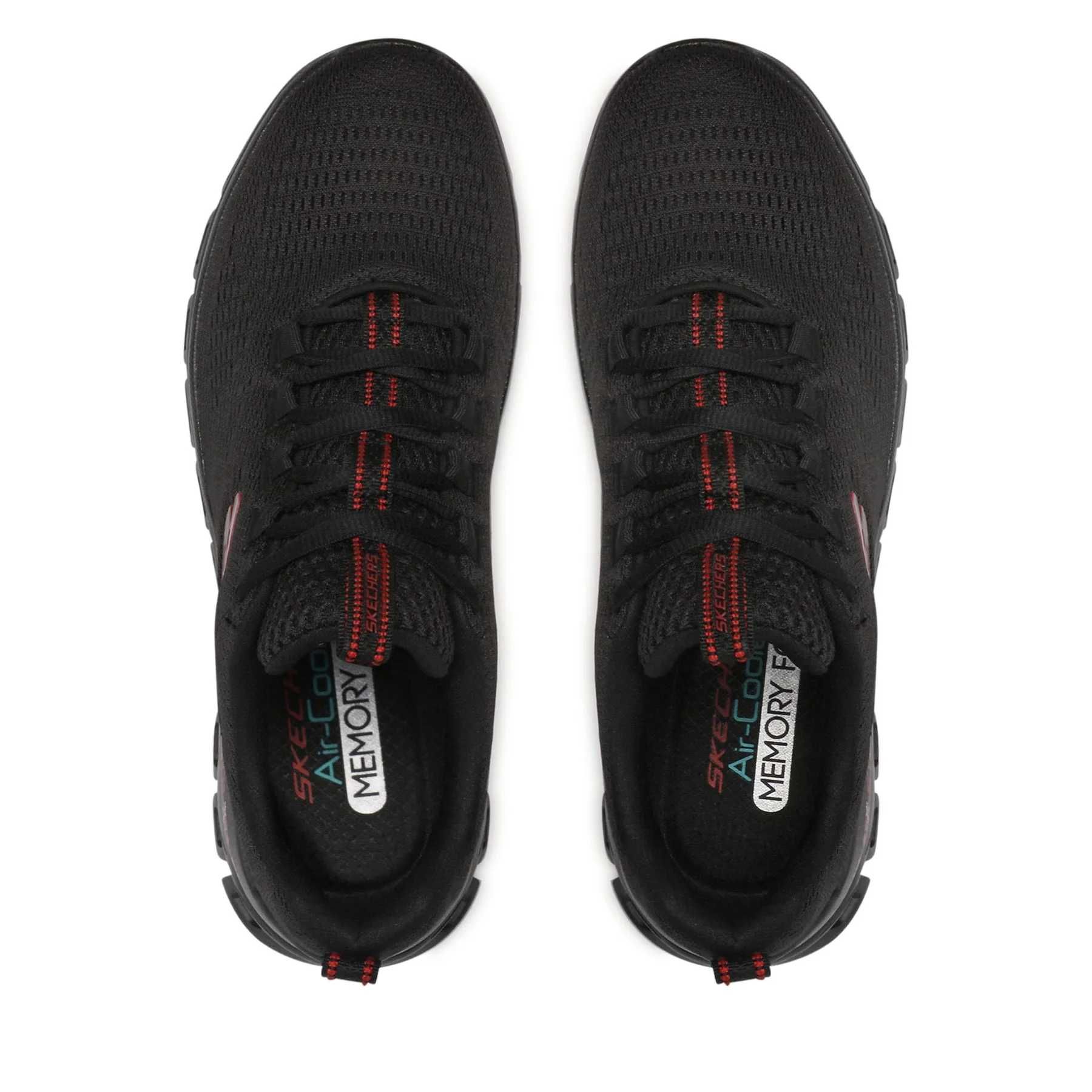 Спортни обувки Glide-Step-Fasten Тъмночервен/Черен Мъжки Skechers