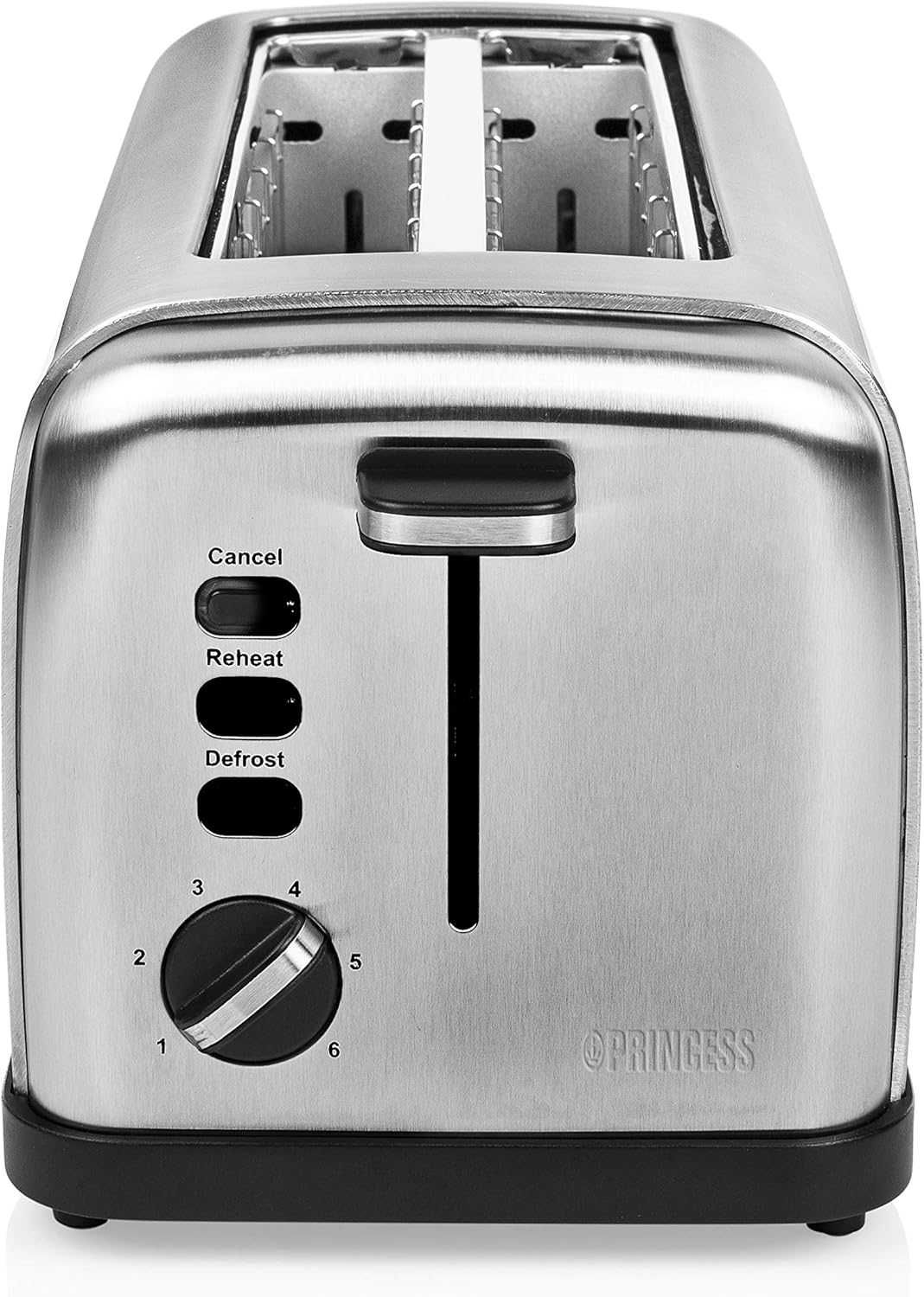 Princess Тостер за 4 Филийки, 1750W, Неръждаема стомана
