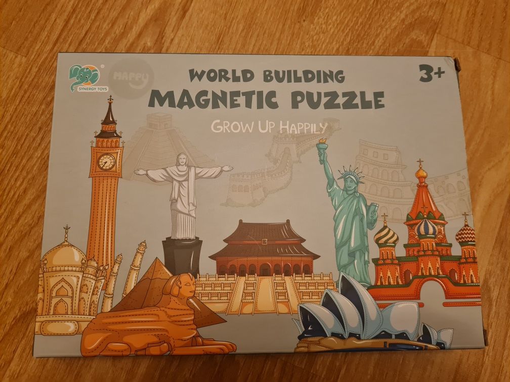 Puzzle magnetic world building